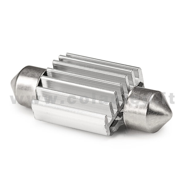 C5W 36mm 12V CANBUS 1 LAMPADINA MODELLO 4 SMD 5050 BIANCO LATTE NO ERRORE CANBUS SILURO - immagine 3