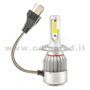 H4 3800LM KIT LED 1 LAMPADA 36W CON DIODI SCELTI KIT LED H4