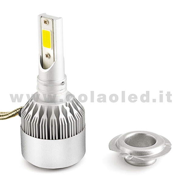 H7 15000LM 5800K KIT LED 12V CANBUS 2 LAMPADE BIANCO FREDDO 72W KIT LED COLAOLED CANBUS H7 - immagine 4