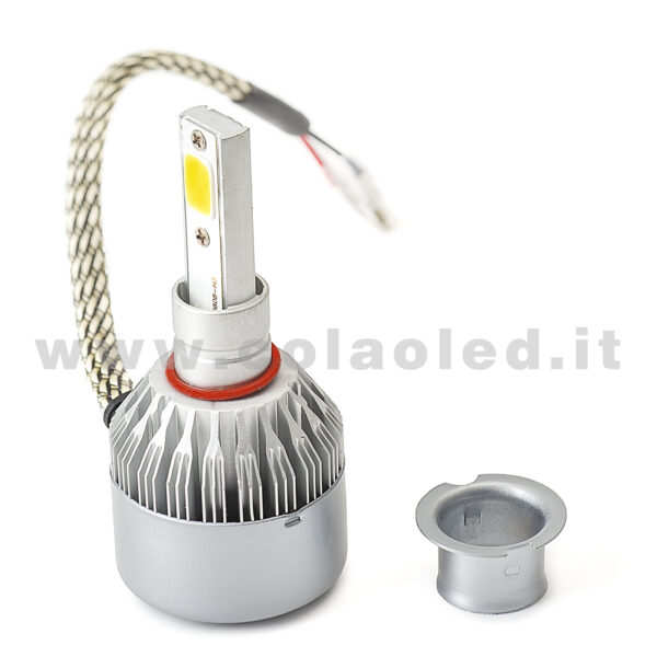 H3 7500LM KIT LED 1 LAMPADA 36W CON DIODI SCELTI KIT LED H3 - immagine 3
