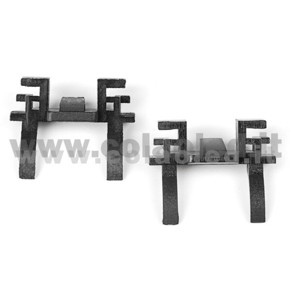 COPPIA ADATTATORI Fiat 500 FISSAGGIO PORTALAMPADA KIT LAMPADE LED XENON