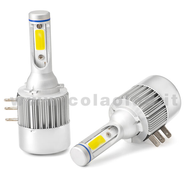 H15 15000LM 5800K KIT LED 12V CANBUS 2 LAMPADE POSIZIONI ABBAGLIANTI BIANCO FREDDO 72W KIT LED DOPPIA FUNZIONE COLAOLED CANBUS Plug and play H15 - immagine 2