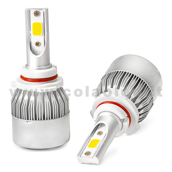 HB3 9005 15000LM 5800K KIT LED 12V CANBUS 2 LAMPADE BIANCO FREDDO 72W KIT LED COLAOLED CANBUS HB3 9005 - immagine 2