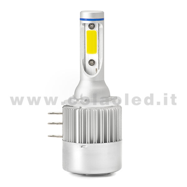 H15 15000LM 5800K KIT LED 12V CANBUS 2 LAMPADE POSIZIONI ABBAGLIANTI BIANCO FREDDO 72W KIT LED DOPPIA FUNZIONE COLAOLED CANBUS Plug and play H15 - immagine 3
