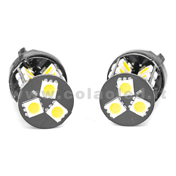 T20 CANBUS 2 LAMPADINE MODELLO DOPPIA INTENSITÀ 19 SMD 5050 BIANCO LATTE NO ERRORE CANBUS 7443 - immagine 2