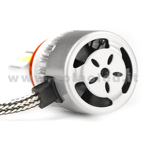 H11 15000LM 5800K KIT LED 12V CANBUS 2 LAMPADE BIANCO FREDDO 72W KIT LED COLAOLED CANBUS H11 - immagine 6