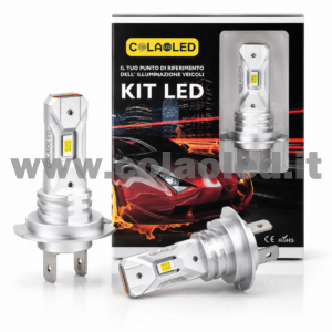 H7 18000LM 5800K KIT LED 12V SENZA FILO CANBUS 2 LAMPADE BIANCO FREDDO 90W KIT LED CONNESSIONE DIRETTA SENZA FILO COLAOLED CANBUS Plug and play SENZA VENTOLA H7