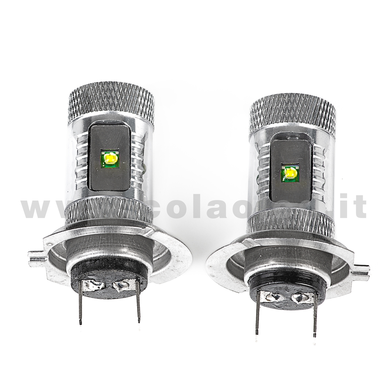 H7 DRL 2 LAMPADE LUCE DI SVOLTA INDICATORE MODELLO 4 CHIP LED CREE H7