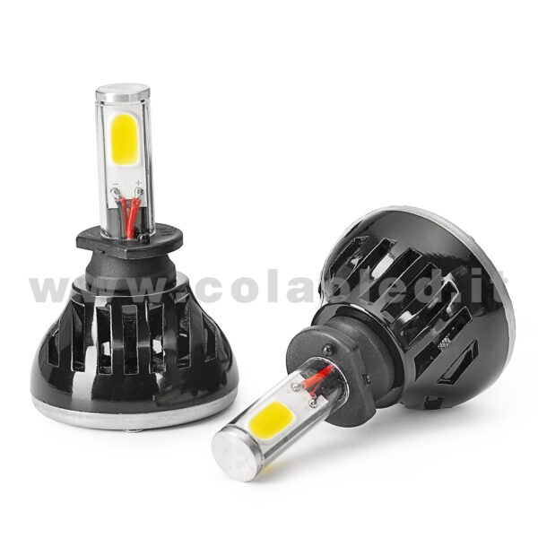 H1 18000LM 5800K KIT LED 12V CANBUS 2 LAMPADE  BIANCO FREDDO 80W KIT LED COLAOLED CANBUS H1 - immagine 2
