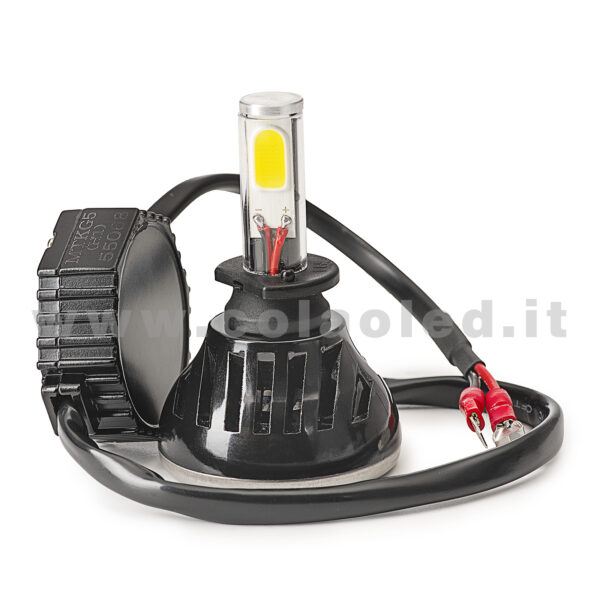 H1 CANBUS KIT LED 1 LAMPADA 9000LM  SCELTA POWER 40W CON TRASFORMATORI CANBUS H1