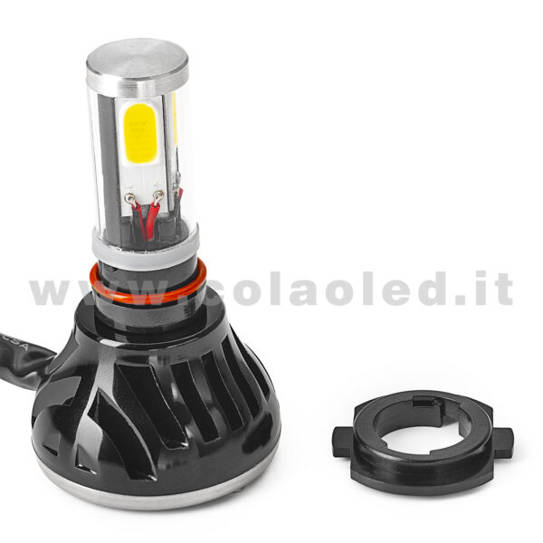 H7 18000LM 5800K KIT LED 12V CANBUS 2 LAMPADE BIANCO FREDDO 80W KIT LED COLAOLED CANBUS H7 - immagine 3