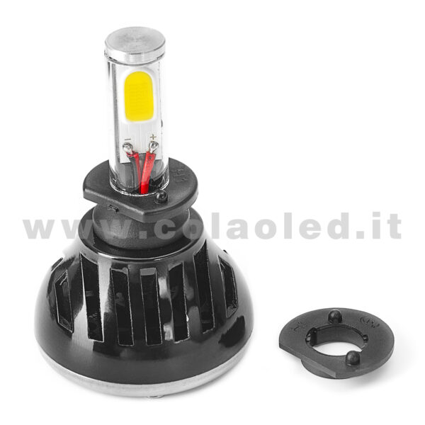 H1 CANBUS KIT LED 1 LAMPADA 9000LM  SCELTA POWER 40W CON TRASFORMATORI CANBUS H1 - immagine 3