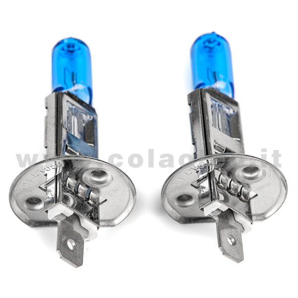 H1 2 LAMPADE ALOGENO BIANCO 12V 55W H1 - immagine 3