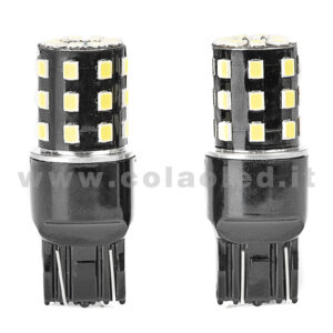 T20 CANBUS 2 LAMPADINE MODELLO DOPPIA INTENSITÀ 33 SMD 5630 BIANCO LATTE NO ERRORE CANBUS 7443
