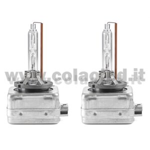 D3S BULBI XENON BIANCO LATTE COPPIA LAMPADE MAGGIORATE + GAS RICAMBIO HID DS3