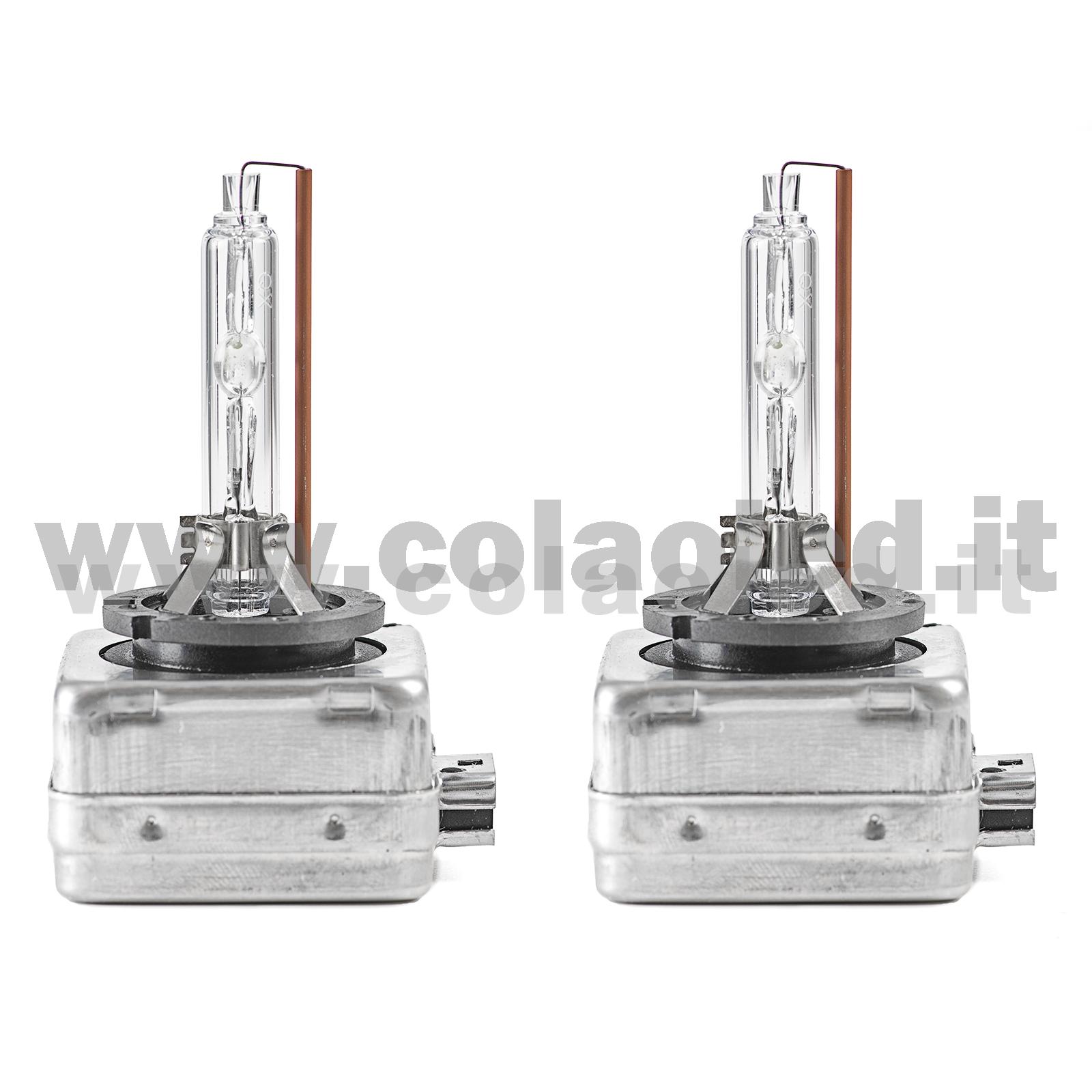 D3S BULBI XENON BIANCO LATTE COPPIA LAMPADE MAGGIORATE + GAS