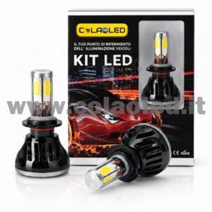 H7 18000LM 5800K KIT LED 12V CANBUS 2 LAMPADE BIANCO FREDDO 80W KIT LED COLAOLED CANBUS H7