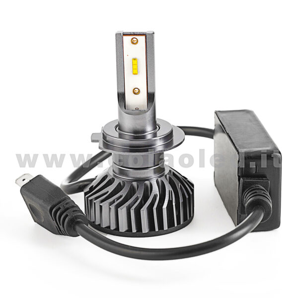 H7 20000LM 5800K KIT LED 12V CANBUS 2 LAMPADE BIANCO FREDDO 90W KIT LED COLAOLED CANBUS  H7 - immagine 2
