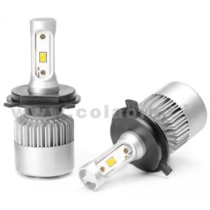 H4 16000LM 5800K KIT LED 12V CANBUS 2 LAMPADE BIANCO LATTE 80W KIT LED COLAOLED CANBUS H4