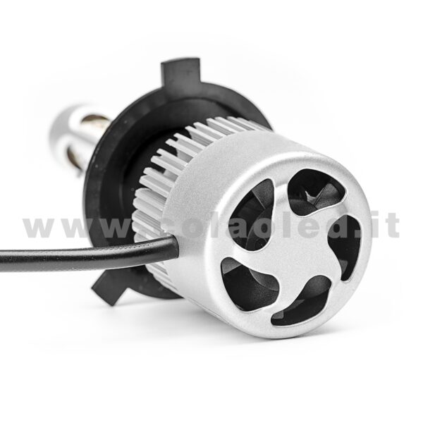 H4 16000LM 5800K KIT LED 12V CANBUS 2 LAMPADE BIANCO LATTE 80W KIT LED COLAOLED CANBUS H4 - immagine 5