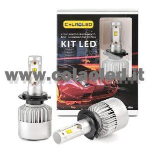 H7 16000LM 5800K KIT LED 12V CANBUS 2 LAMPADE BIANCO FREDDO 80W KIT LED COLAOLED CANBUS H7