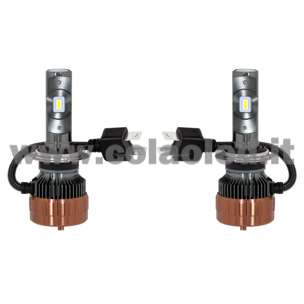 H7 24000LM 5800K KIT LED 12V CANBUS 2 LAMPADE BIANCO FREDDO 100W KIT LED COLAOLED CANBUS  H7 - immagine 2