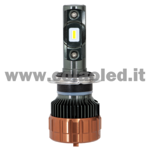 H7 12000LM KIT LED 1 LAMPADA BIANCO LATTE SOSTITUTIVA ALOGENA ULTRA PICCOLO 50W PROGETTO MICRO POWER LUCE BIANCA FARO H7