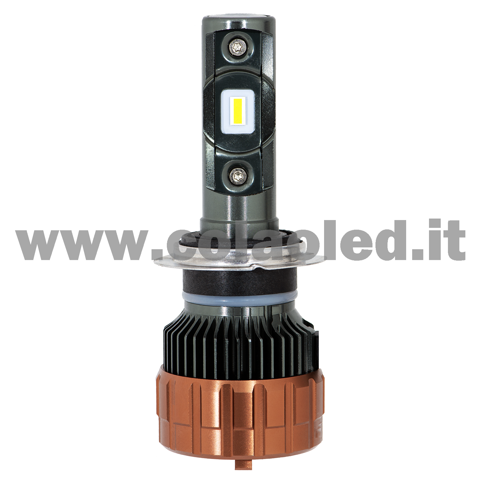 H7 12000LM KIT LED 1 LAMPADA BIANCO LATTE SOSTITUTIVA ALOGENA ULTRA PICCOLO 50W PROGETTO MICRO POWER LUCE BIANCA FARO H7