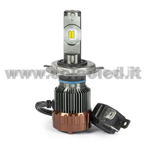 H4 12000LM KIT LED 1 LAMPADA ULTRA PICCOLO 60W KIT LED COLAOLED PROGETTO MICRO POWER H4