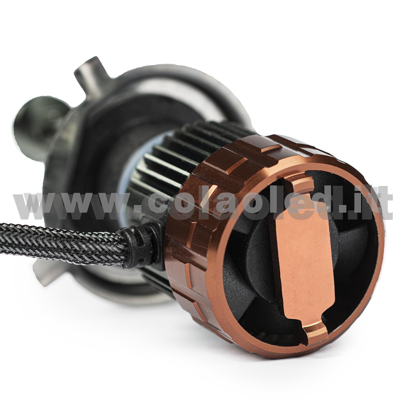 H4 12000LM KIT LED 1 LAMPADA ULTRA PICCOLO 60W KIT LED COLAOLED PROGETTO MICRO POWER H4 - immagine 4