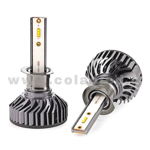 H1 20000LM 5800K KIT LED 12V CANBUS 2 LAMPADE BIANCO FREDDO 90W KIT LED COLAOLED CANBUS  H1 - immagine 2