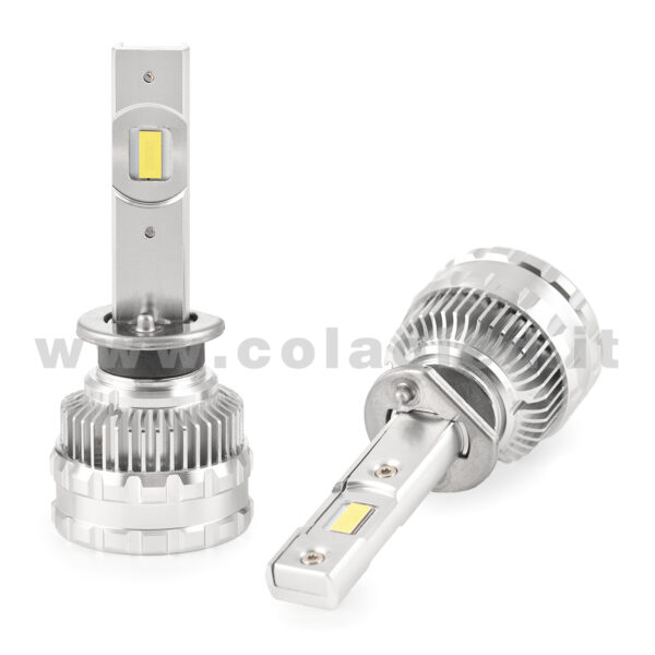 H1 24000LM 5800K KIT LED 12V CANBUS 2 LAMPADE BIANCO FREDDO 100W KIT LED COLAOLED CANBUS H1 - immagine 2