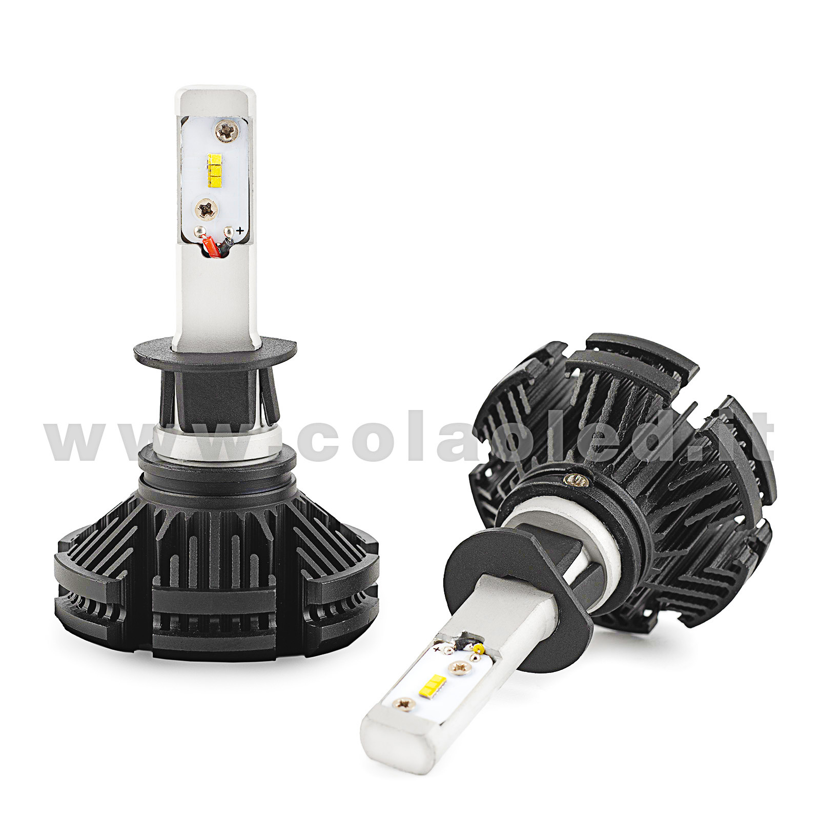 H1 18000LM 5800K KIT LED 12V CANBUS 2 LAMPADE LED BIANCO FREDDO 110W KIT LED  COLAOLED CANBUS H1 – Colaoled