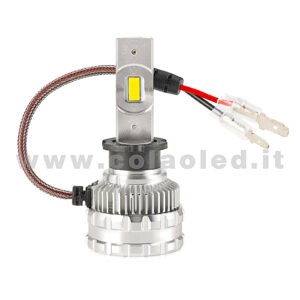 H3 12000LM KIT LED 1 LAMPADA ULTRA PICCOLO 50W KIT LED COLAOLED PROGETTO MICRO POWER H3