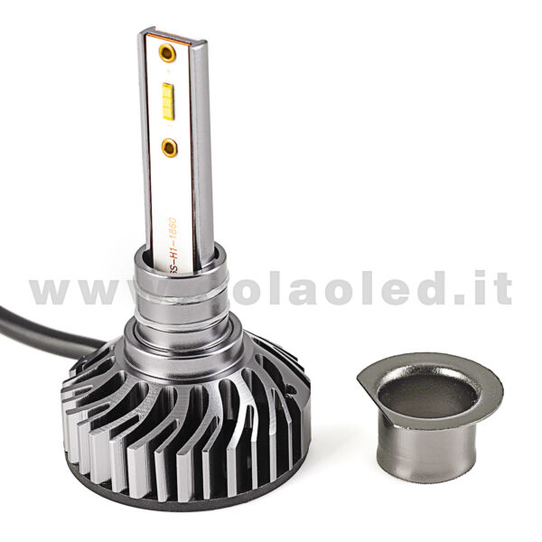 H1 20000LM 5800K KIT LED 12V CANBUS 2 LAMPADE BIANCO FREDDO 90W KIT LED COLAOLED CANBUS  H1 - immagine 4