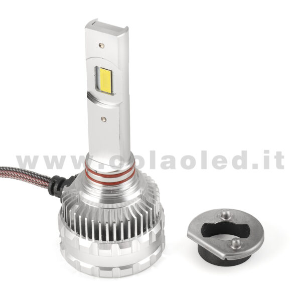 H1 12000LM KIT LED 1 LAMPADA ULTRA PICCOLO 50W KIT LED COLAOLED PROGETTO MICRO POWER H1 - immagine 3