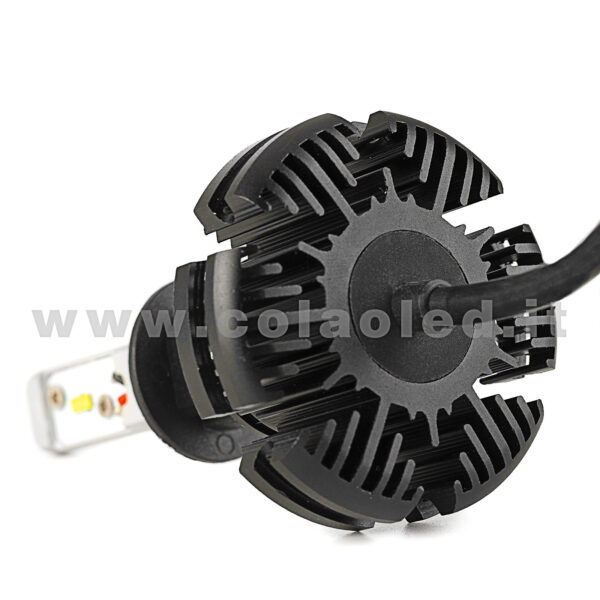 H1 18000LM 5800K KIT LED 12V CANBUS 2 LAMPADE LED BIANCO FREDDO 110W KIT LED COLAOLED CANBUS H1 - immagine 7