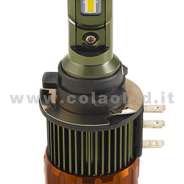 H15 12000LM KIT LED 1 LAMPADA ULTRA PICCOLO 50W KIT LED COLAOLED PROGETTO MICRO POWER H15 - immagine 6