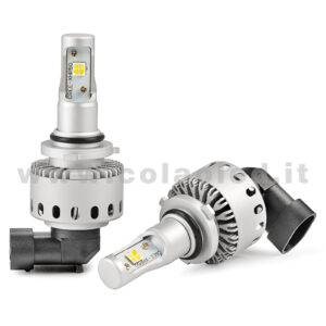 Hir2 9012 24000LM 5800K KIT LED 12V SENZA FILO CANBUS 2 LAMPADE BIANCO FREDDO 110W KIT LED CONNESSIONE DIRETTA COLAOLED CANBUS Plug and play Hir2 9012