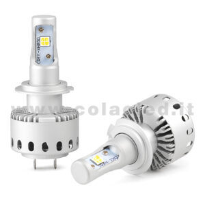 H7 24000LM 5800K KIT LED 12V SENZA FILO CANBUS 2 LAMPADE BIANCO FREDDO 110W KIT LED CONNESSIONE DIRETTA COLAOLED CANBUS Plug and play H7