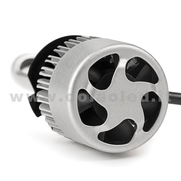 H7 16000LM 5800K KIT LED 12V CANBUS 2 LAMPADE BIANCO FREDDO 80W KIT LED COLAOLED CANBUS H7 - immagine 6