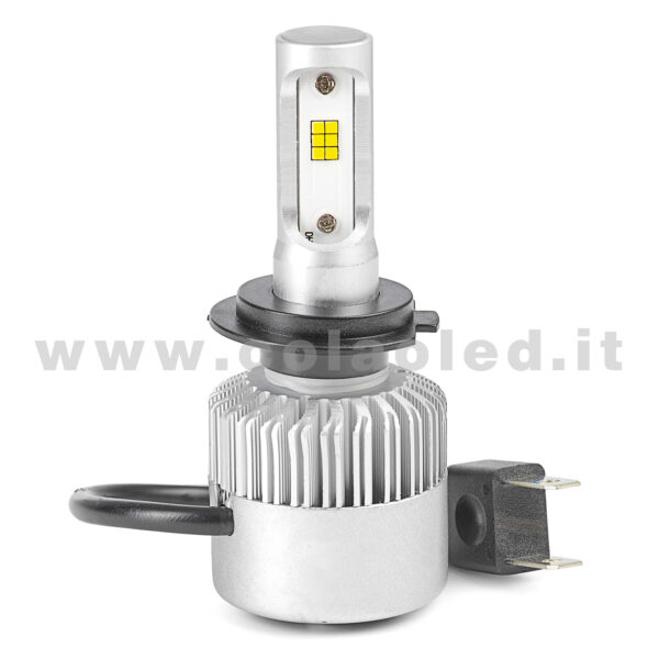 H7 16000LM 5800K KIT LED 12V CANBUS 2 LAMPADE BIANCO FREDDO 80W KIT LED COLAOLED CANBUS H7 - immagine 3