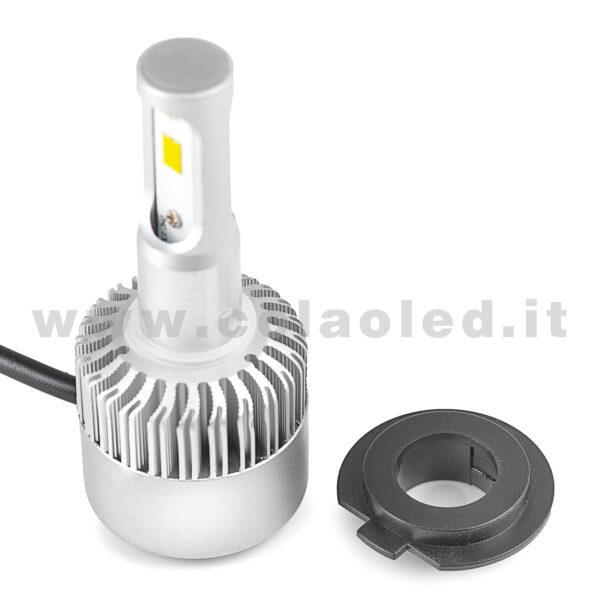 H7 16000LM 5800K KIT LED 12V CANBUS 2 LAMPADE BIANCO FREDDO 80W KIT LED COLAOLED CANBUS H7 - immagine 4