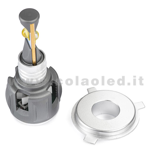 H4 34000LM 5800K KIT LED 12V CANBUS 2 LAMPADE ANABBAGLIANTI ABBAGLIANTI LED BIANCO FREDDO 160W KIT LED DOPPIA FUNZIONE COLAOLED CANBUS H4 - immagine 4