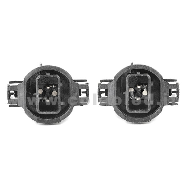 PSX24W 12V CANBUS 2 LAMPADINE MODELLO 48 SMD 3014 BIANCO LATTE NO ERRORE SUPER CANBUS BASE NERA 5202 H16 - immagine 3