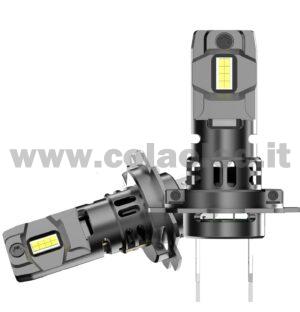 H7 20000LM 5800K KIT LED 12V SENZA FILO CANBUS 2 LAMPADE BIANCO FREDDO 110W KIT LED CONNESSIONE DIRETTA SENZA FILO COLAOLED CANBUS Plug and play CON VENTOLA H7