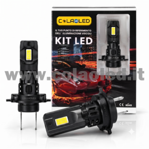 H7 20000LM 5800K KIT LED 12V SENZA FILO CANBUS 2 LAMPADE BIANCO FREDDO 110W KIT LED CONNESSIONE DIRETTA SENZA FILO COLAOLED CANBUS Plug and play CON VENTOLA H7