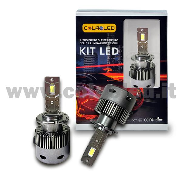 D2s 30000LM 5800K 12V KIT LED CONVERSIONE XENON BI-XENON CANBUS 2 LAMPADE  LED BIANCO FREDDO 110W KIT LED COLAOLED CANBUS Plug and play Ds2 – Colaoled