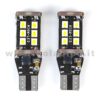 T15 LED 12V 24V CANBUS 2 LAMPADINE MODELLO 15 SMD 3535 BIANCO LATTE NO ERRORE SUPER CANBUS T15