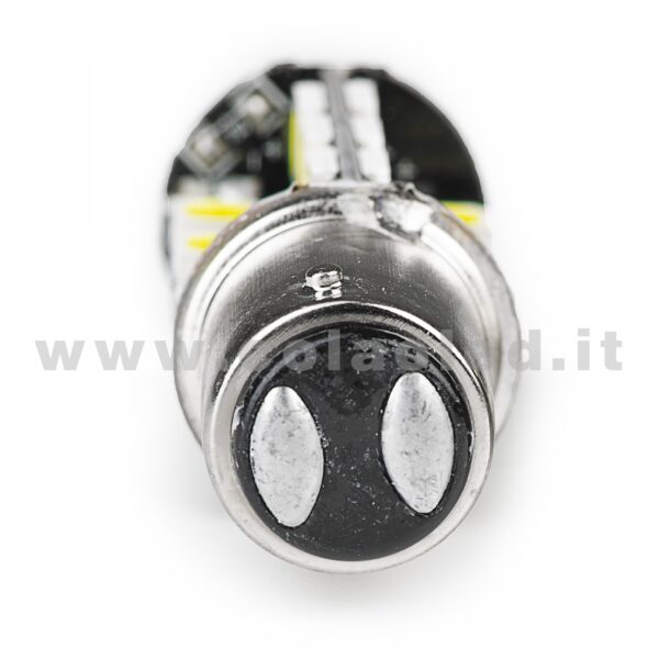 P21W 2 POLI 1157 CANBUS 1 LAMPADINA MODELLO 13 CHIP LED BIANCO LATTE BA15D - immagine 3